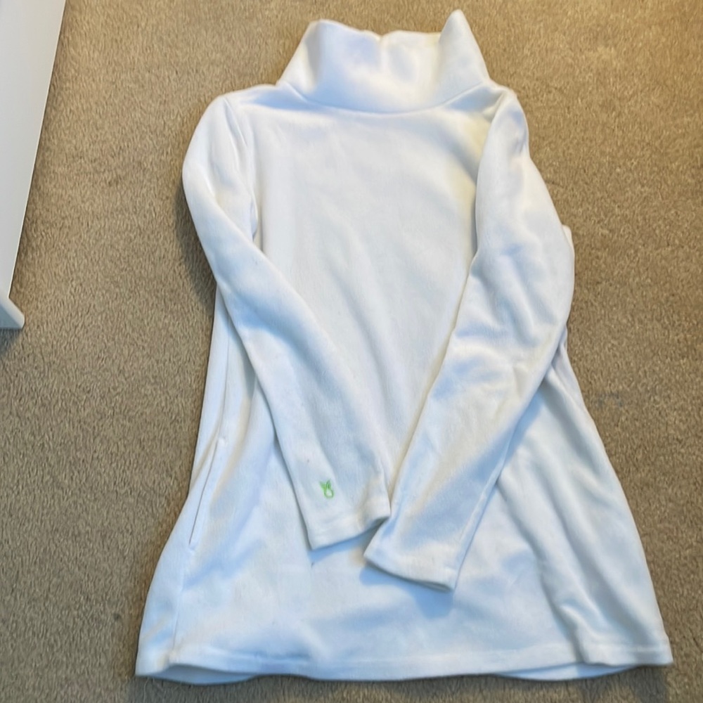 Dudley Stephens White Cobble Hill Turtleneck